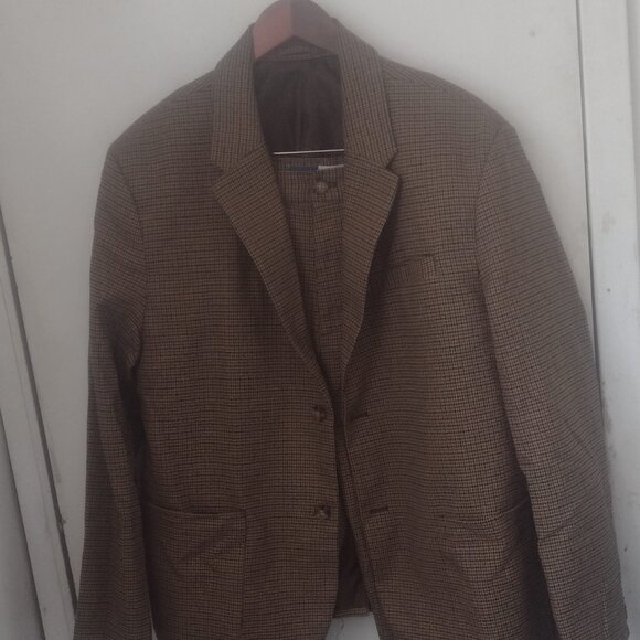 Old Navy Men XL Houndstooth Twill 2-Piece Suit bundle, Blazer & Trousers pants - Picture 1 of 7